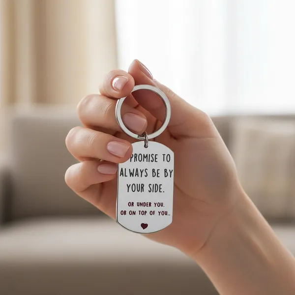 Silver_Stainless_Steel_Funny_Romantic_Key_Chain_For_All