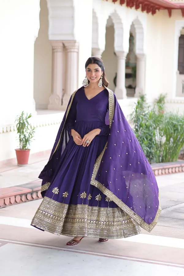 Blue_Elegant_Ethnic_Anarkali_Gown_With_Dupatta_For_Women