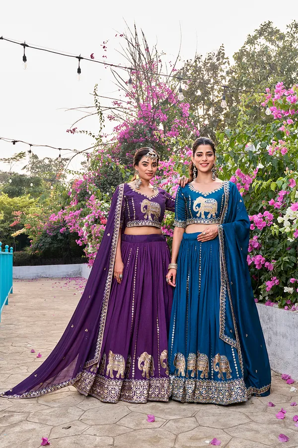 Purple_Elephant_Embroidered_Lehenga_Choli_Set_With_Dupatta_For_Women