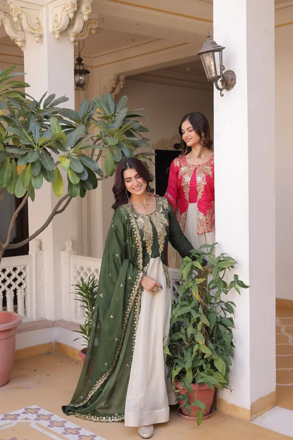 Pink_And_White_Embroidered_Jacket_Style_Palazzo_Suit_Set_With_Dupatta_Ethnic_Indo_Western_Wear_For_Women