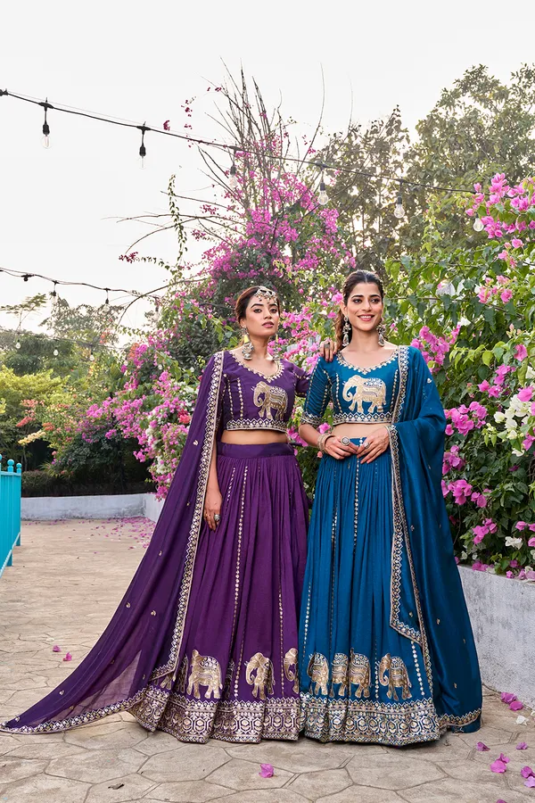 Purple_Elephant_Embroidered_Lehenga_Choli_Set_With_Dupatta_For_Women