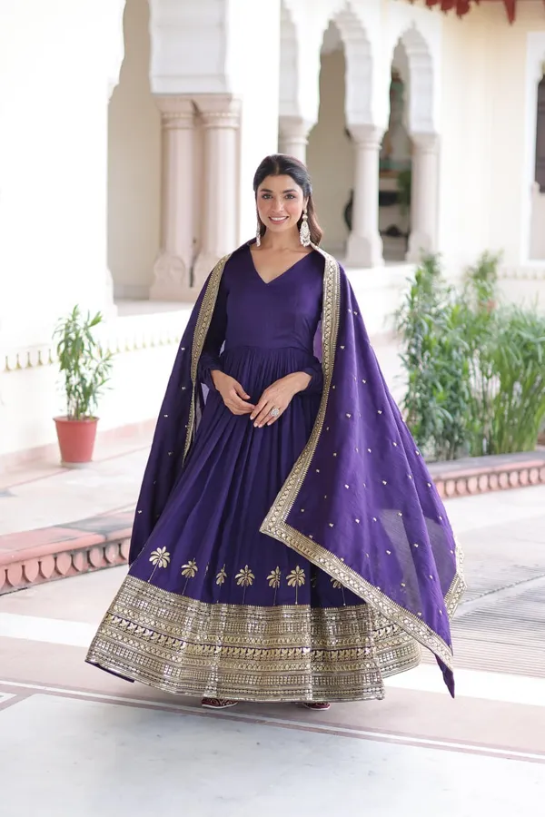 Blue_Elegant_Ethnic_Anarkali_Gown_With_Dupatta_For_Women