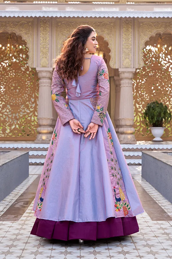 Light_Green_And_Lavender_Floral_Embroidered_Anarkali_Gown_Set_For_Women