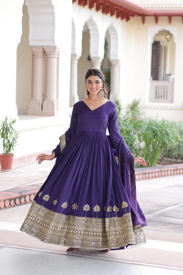 Blue_Elegant_Ethnic_Anarkali_Gown_With_Dupatta_For_Women