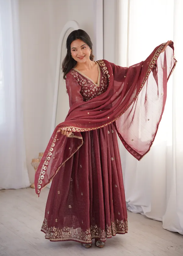 Pink_Elegant_Embroidered_Anarkali_Suit_Set_With_Dupatta_For_Women