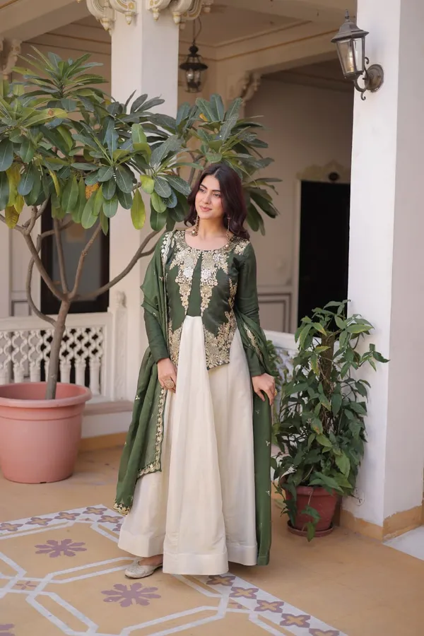Pink_And_White_Embroidered_Jacket_Style_Palazzo_Suit_Set_With_Dupatta_Ethnic_Indo_Western_Wear_For_Women
