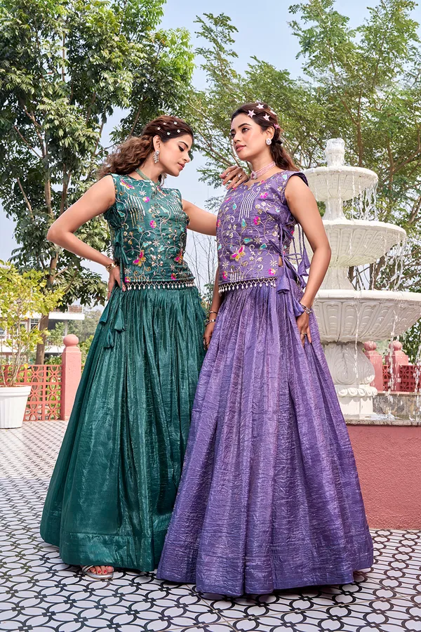 Multicolor_Ethnic_Wear_Kurta_Pajama_With_Dupatta_For_Women_Pack_of_2