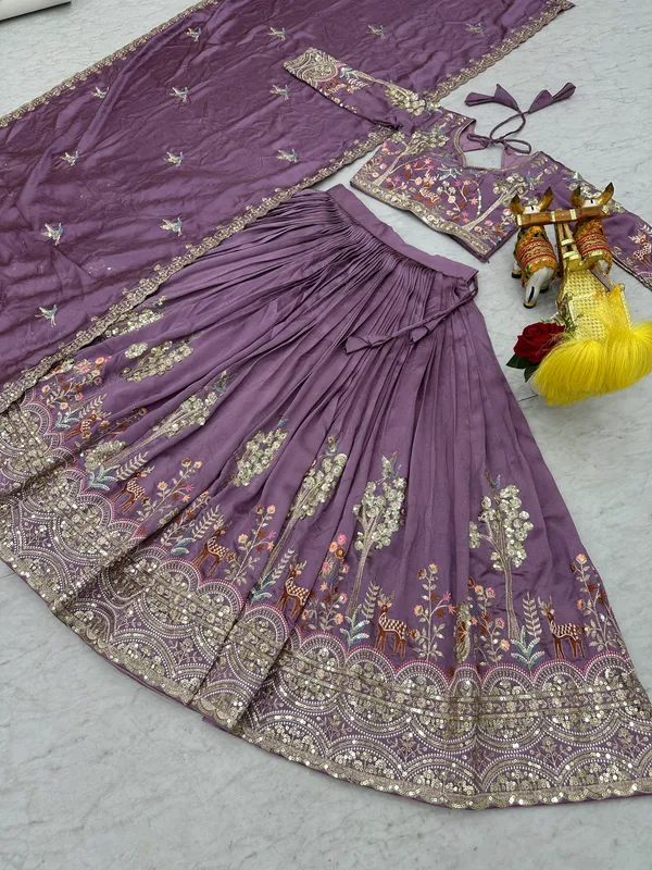 Pink_And_Lavender_Ethnic_Wear_Kurta_Pajama_With_Dupatta_For_Women_Pack_Of_2