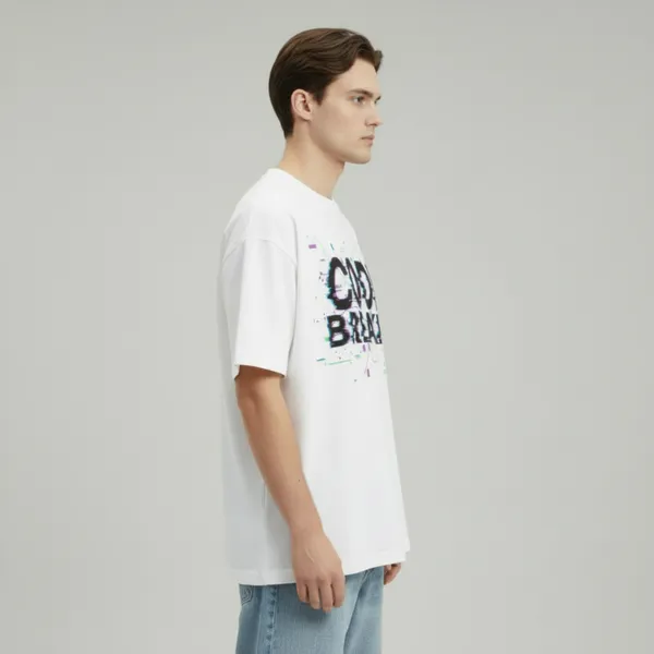 Code_Breaker_Streetwear_Black_French_Terry_Cotton_Oversized_T-Shirt_For_Men