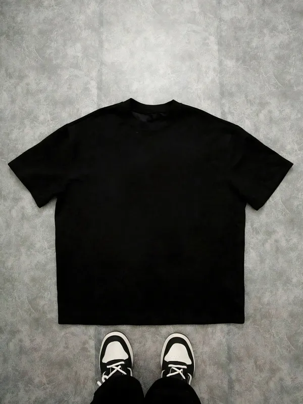 Stfu_Graphic_Streetwear_Back_Black_French_Terry_Cotton_Oversized_T-Shirt_For_Men