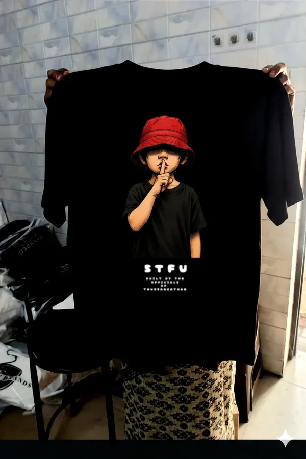 Stfu_Graphic_Streetwear_Back_Black_French_Terry_Cotton_Oversized_T-Shirt_For_Men