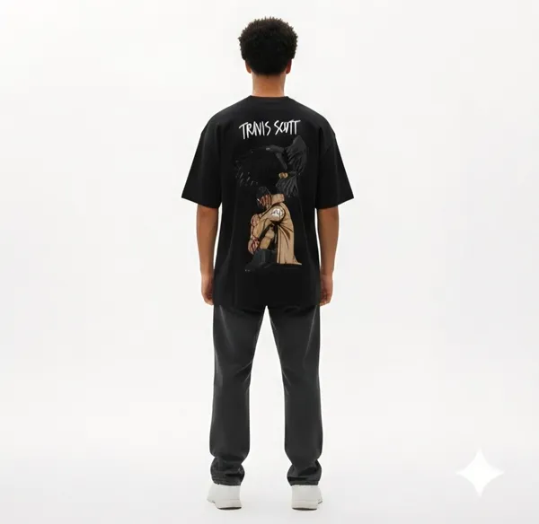 Graphic_Premium_Streetwear_Black_French_Terry_Cotton_Oversized_T-Shirt_For_Men
