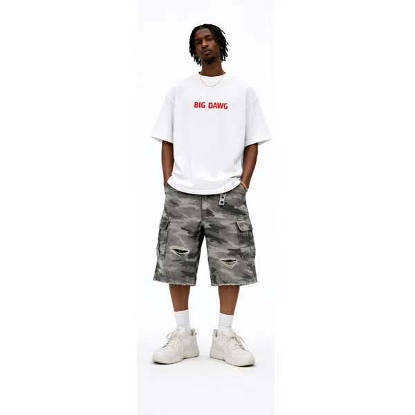 Big_Dawg_Front_And_Back_White_French_Terry_Cotton_Oversized_T-Shirt_For_Men