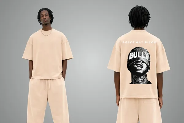 Bully_Peace_Out_Bitch_Back_Beige_French_Terry_Cotton_Oversized_T-Shirt_For_Men