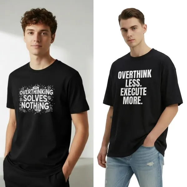 Black_French_Terry_Cotton_Overthink_Less_Execute_More_Oversized_&_Black_French_Terry_Cotton_Overthinking_Solves_Nothing_Oversized__T-Shirt_For_Men_(Combo_Of_2)
