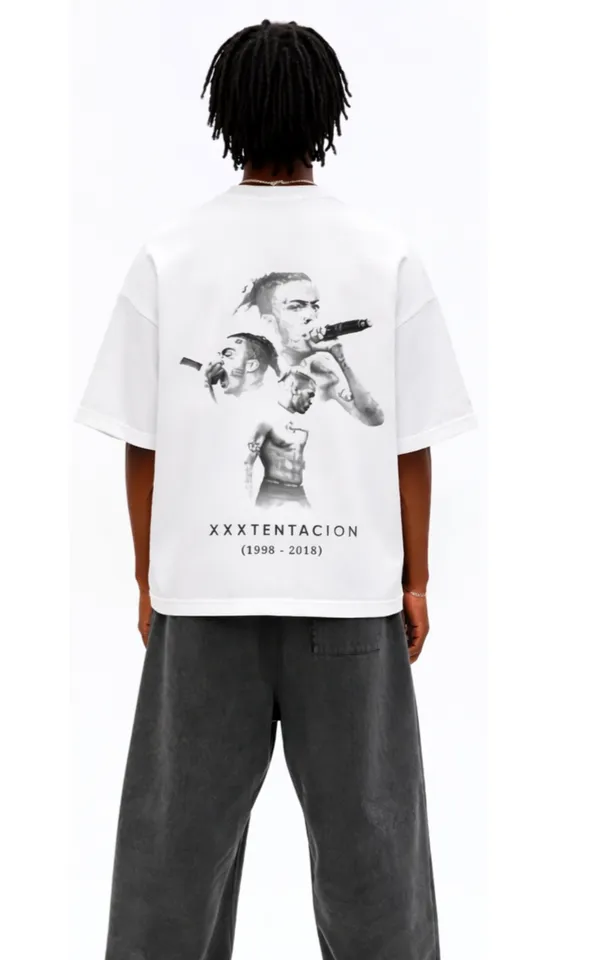 Bad_Vibes_Forever_Front_And_Back_White_French_Terry_Cotton_Oversized_T-Shirt_For_Men