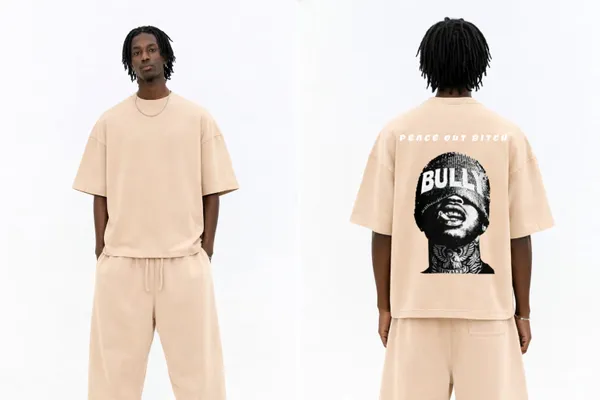 Bully_Peace_Out_Bitch_Back_Beige_French_Terry_Cotton_Oversized_T-Shirt_For_Men