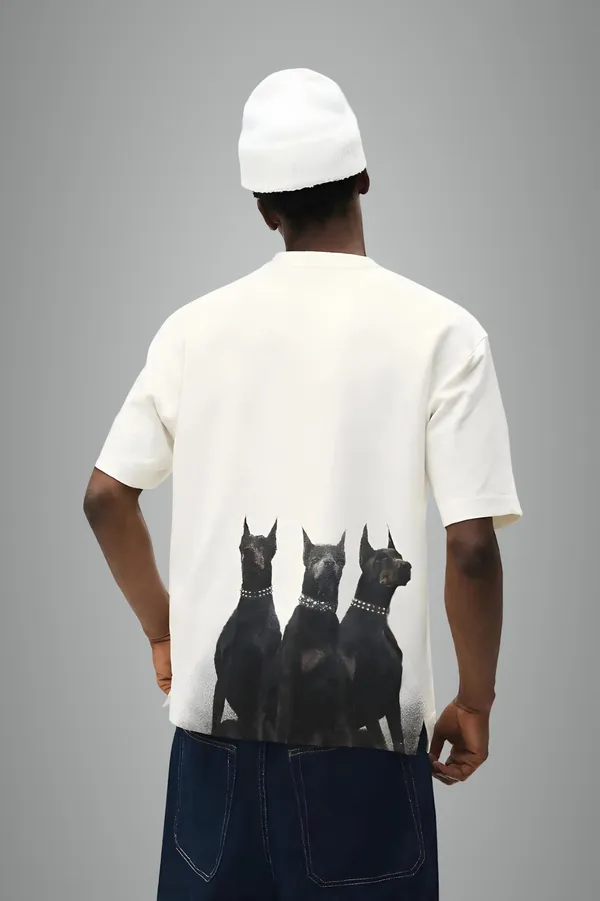 Triple_Doberman_Premium_Streetwear_White_French_Terry_Cotton_Oversized_T-Shirt_For_Men