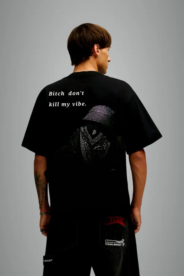 Black_French_Terry_Cotton_Don_T_Kill_My_Vibe_Streetwear_Back_Oversized_T-Shirt_For_Men