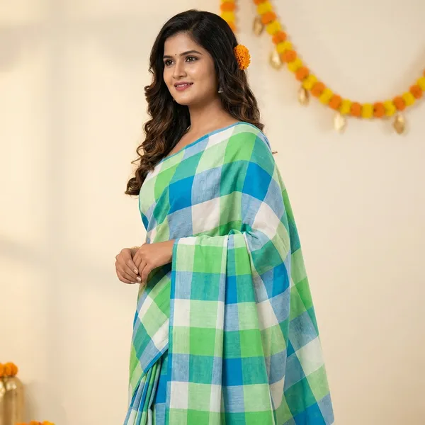 Multi_Color_Linen_Saree_For_Women