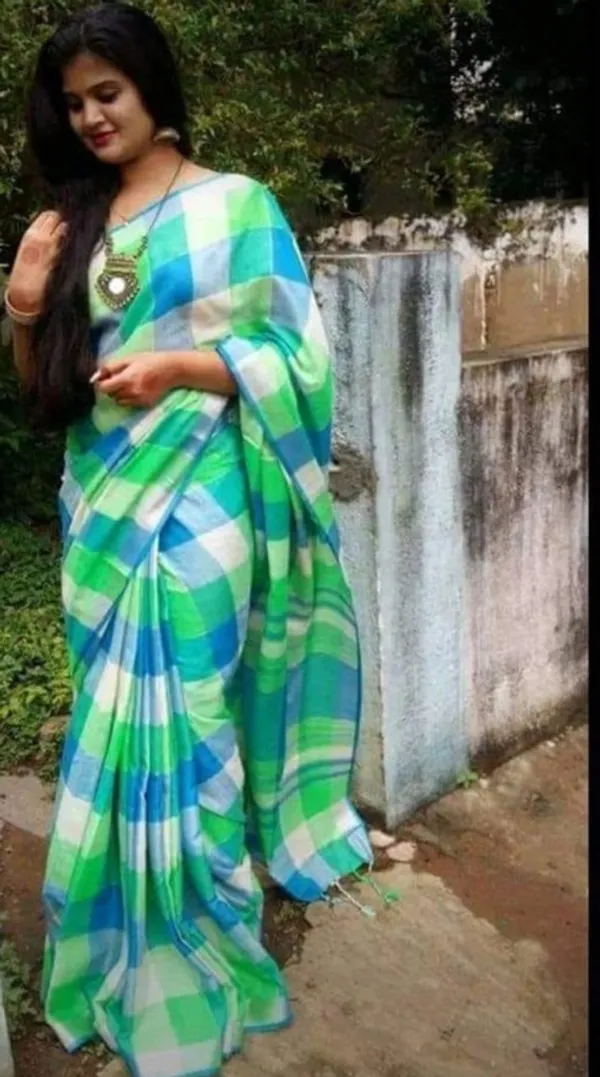 Multi_Color_Linen_Saree_For_Women