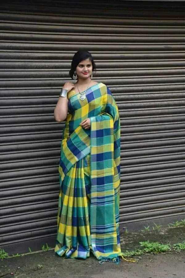Multi_Color_Linen_Saree_For_Women