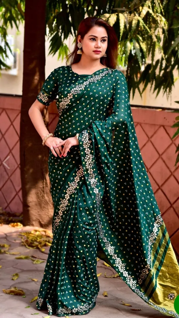 Green_Chinon_Silk_Saree_For_Women