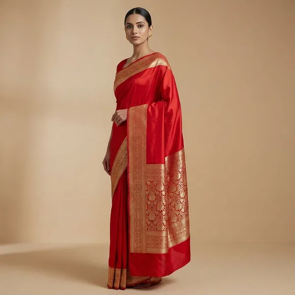 Red_Kancipura_Saree_For_Women