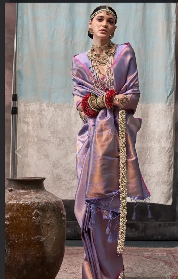 Lavender_Kancipura_Saree_For_Women