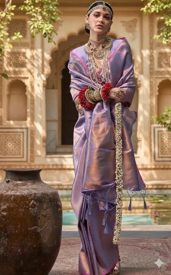 Lavender_Kancipura_Saree_For_Women