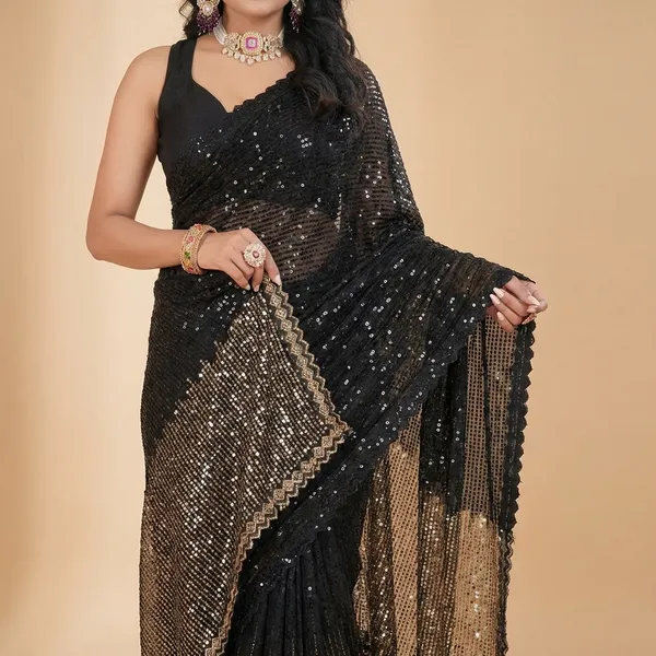 Black_Georgette_Saree_For_Women