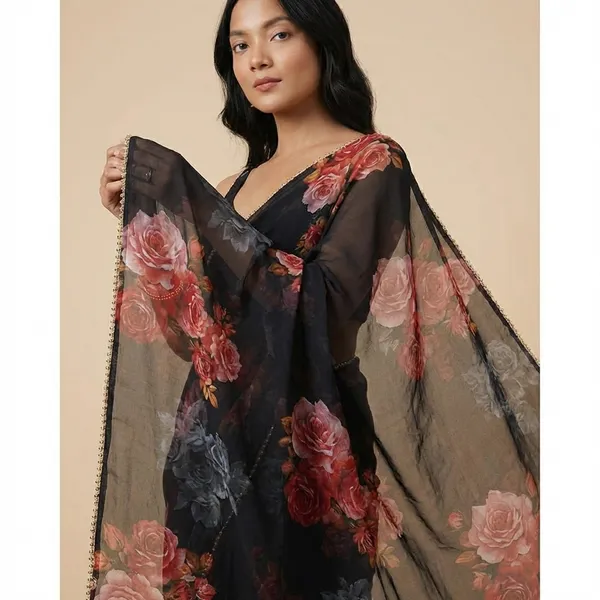 Black_Georgette_Saree_For_Women