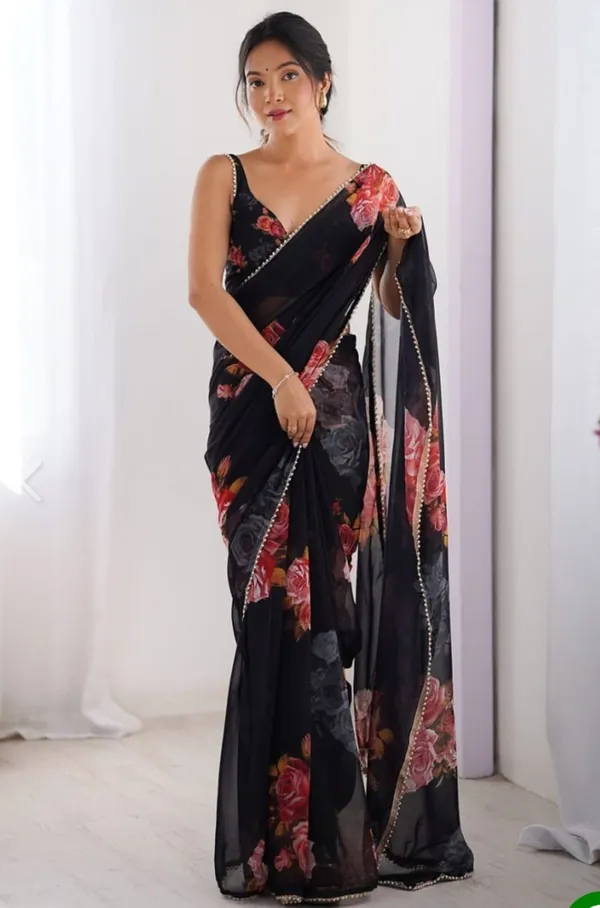Black_Georgette_Saree_For_Women
