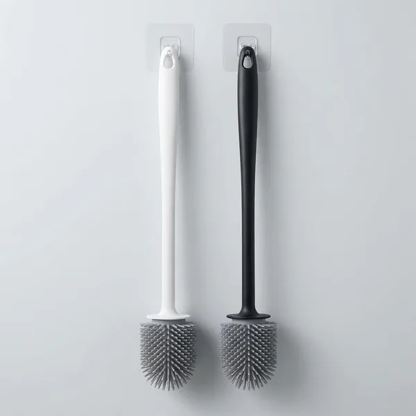White_And_Grey_Silicon_Toilet_Brush_With_Slim_Holder_For_Home_&_Kitchen