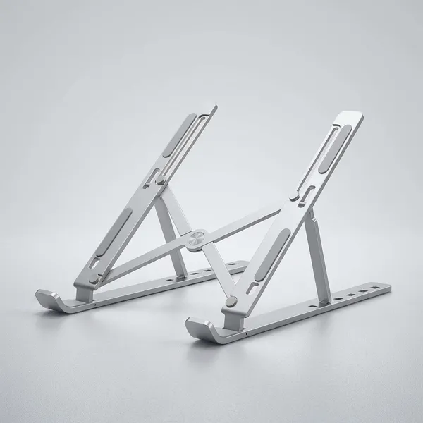 Silver_And_Black_Metal_Laptop_Stand_For_All_Purpose