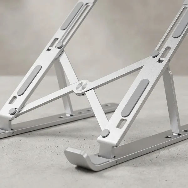 Silver_And_Black_Metal_Laptop_Stand_For_All_Purpose