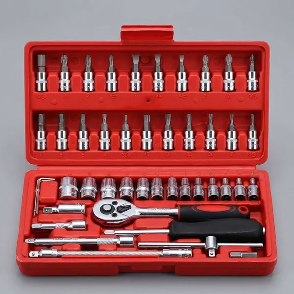 White_46_Pcs_Tool_Kit_For_Home_Repairs,_Automotive_Work,_And_Diy_Projects