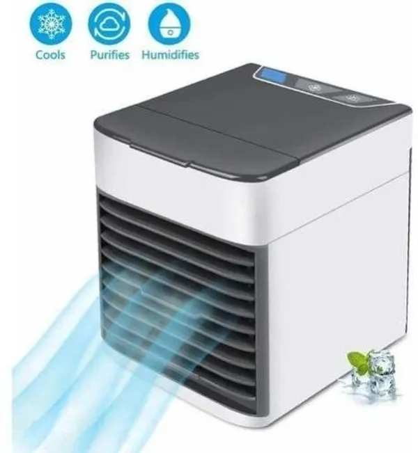 White_And_Grey_Plastic_Personal_Cooling_Device