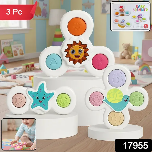 White_Baby_Spinner_Sensory_Suction_Spin_Toy_Set_(Pack_Of_3)