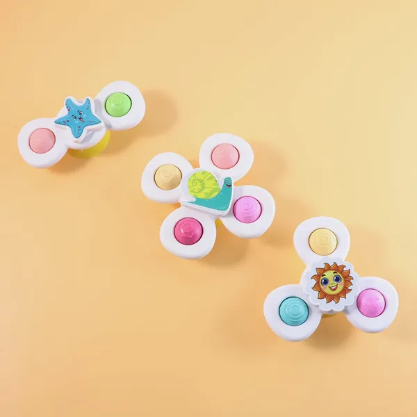 White_Baby_Spinner_Sensory_Suction_Spin_Toy_Set_(Pack_Of_3)