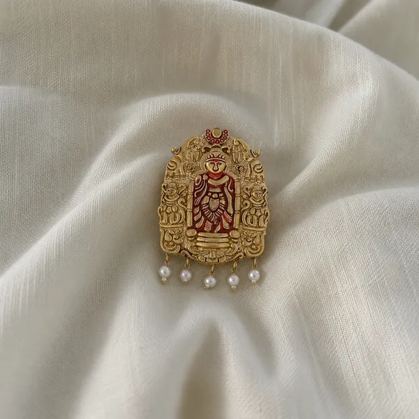 Temple_Vishnu_Red_Brooch