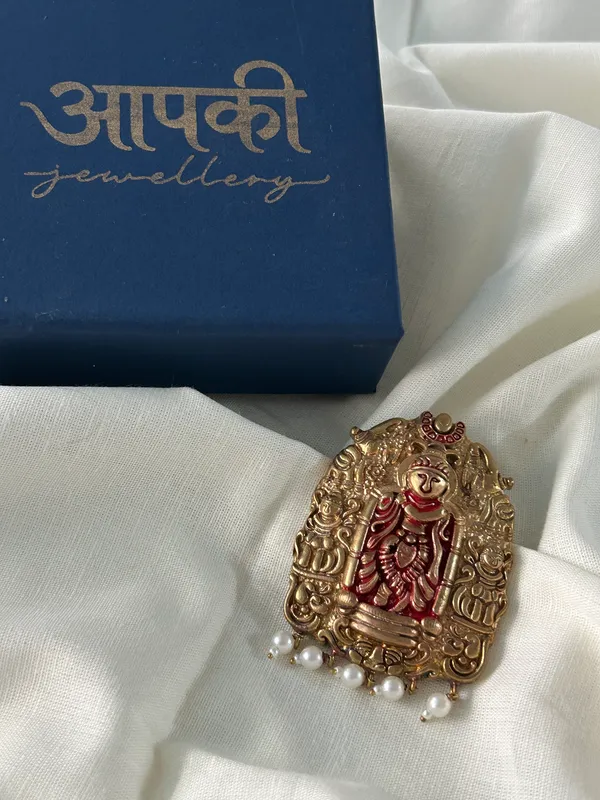 Temple_Vishnu_Red_Brooch