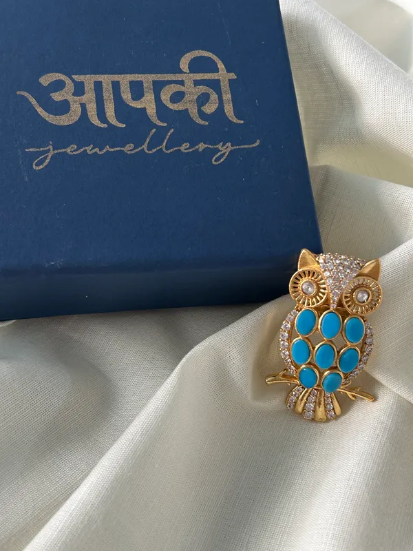 Turquoise_Owl_Brooch