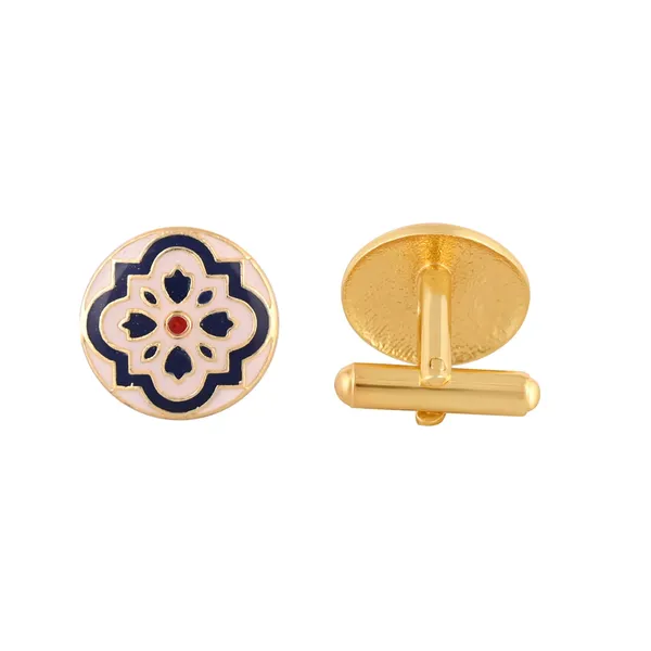 Navy_Royale_Mandala_Cufflinks