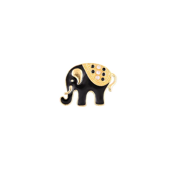 Black_and_Gold_Elephant_Brooch