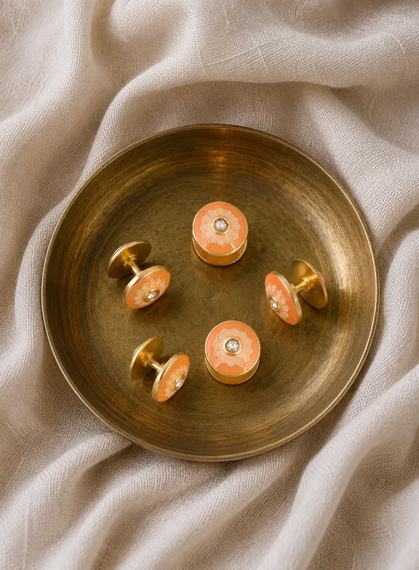 Orange_Kurta_Button_(Set_of_5