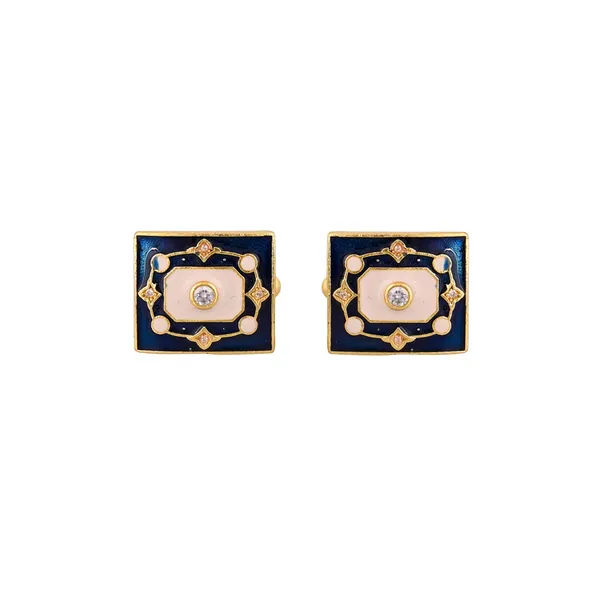 F.R.I.E.N.D.S_Door_Blue_Cufflinks