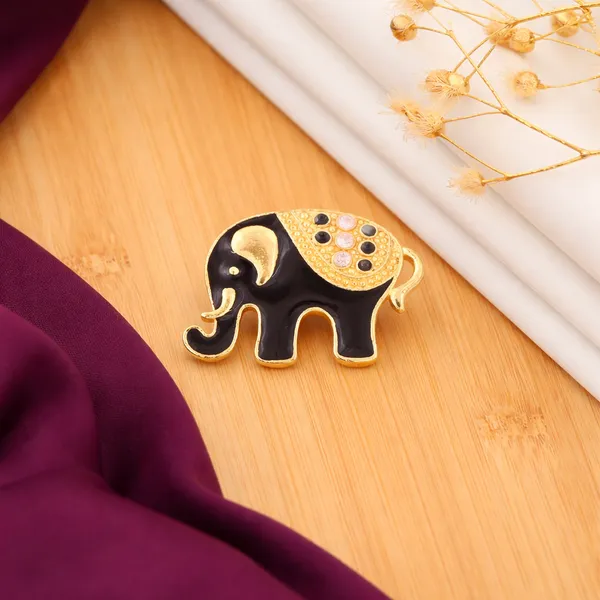 Black_and_Gold_Elephant_Brooch