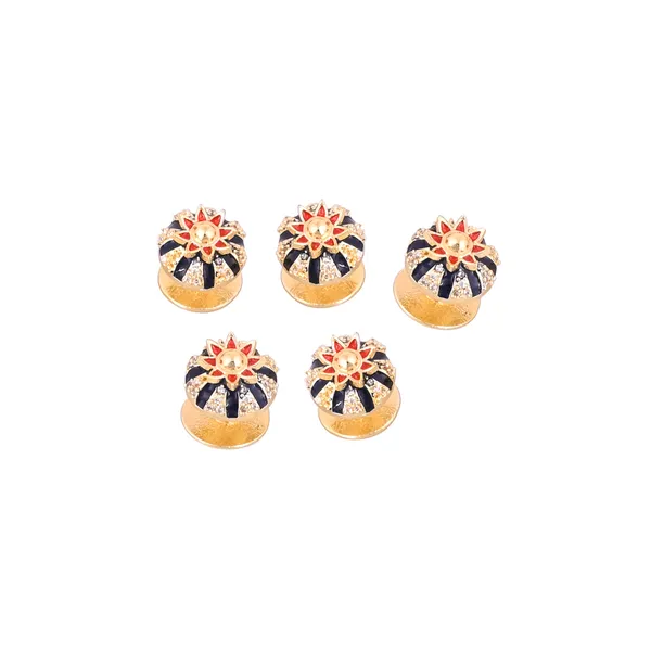 Red&Blue_Floral_Enamel_Kurta_Buttons_(set_of_5)