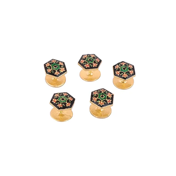 Heritage_Hexagon_Jewel_Kurta_Button_(Set_of_5)